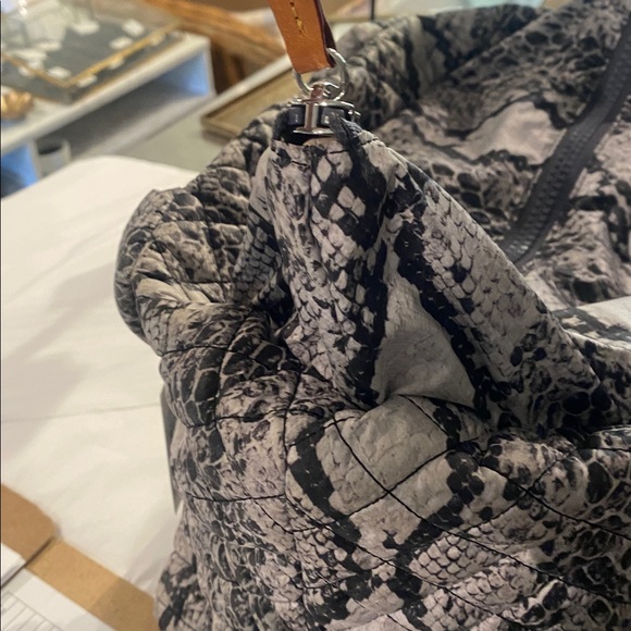 MZ Wallace Small Metro Quilted Nylon Snake Dual Handle Tote Bag - Picture 10 of 11